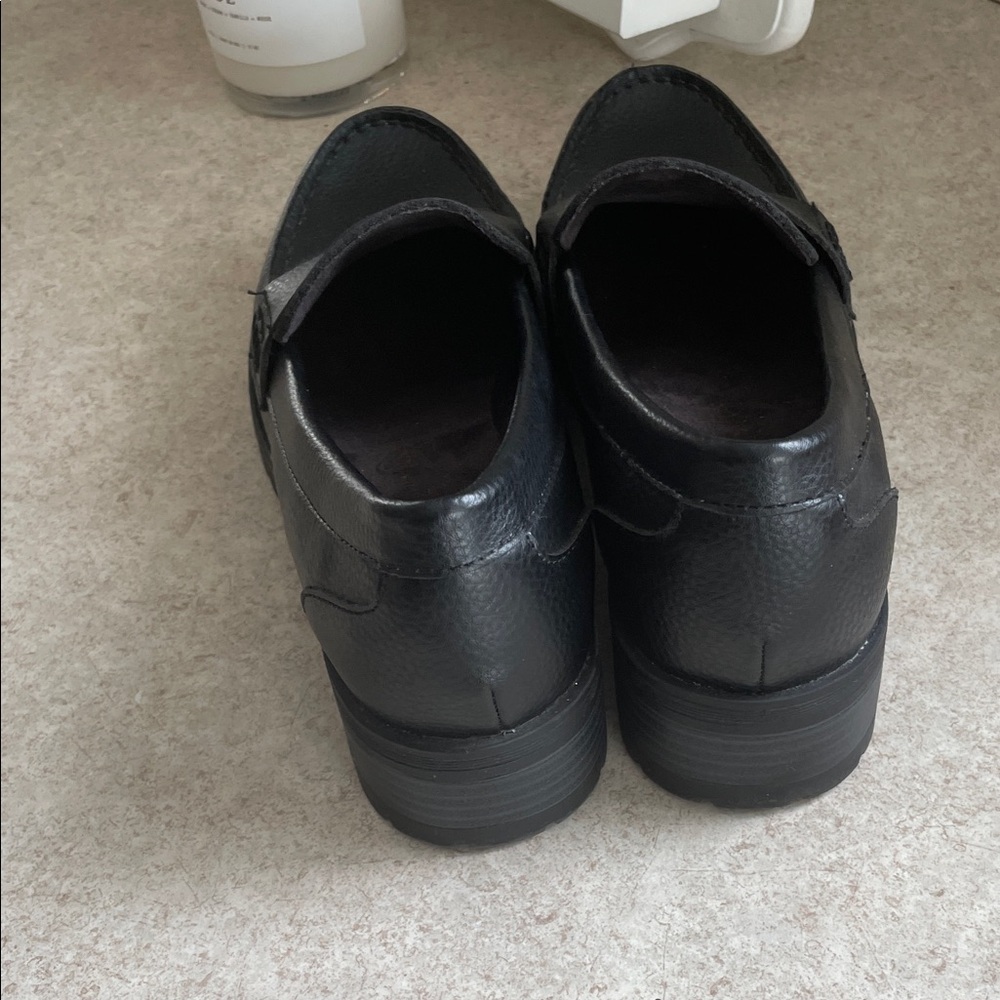 BC Footwear Black Leather Loafers - Picture 4 of 7